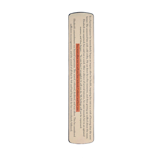 Pride & Prejudice bookmark rear | Bookmark & Co
