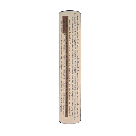 Sherlock Holmes bookmark rear | Bookmark & Co