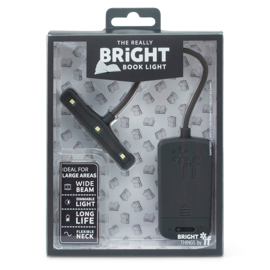 Black book light with packaging on a white background