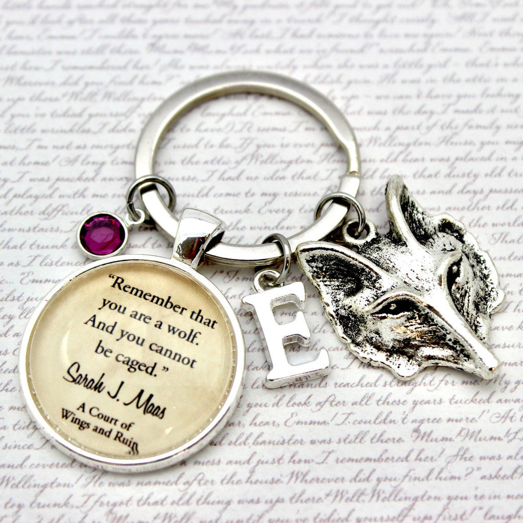 ACOTAR quote keyring