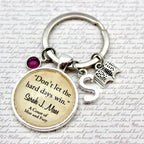 ACOTAR Keychain with motivational quote 