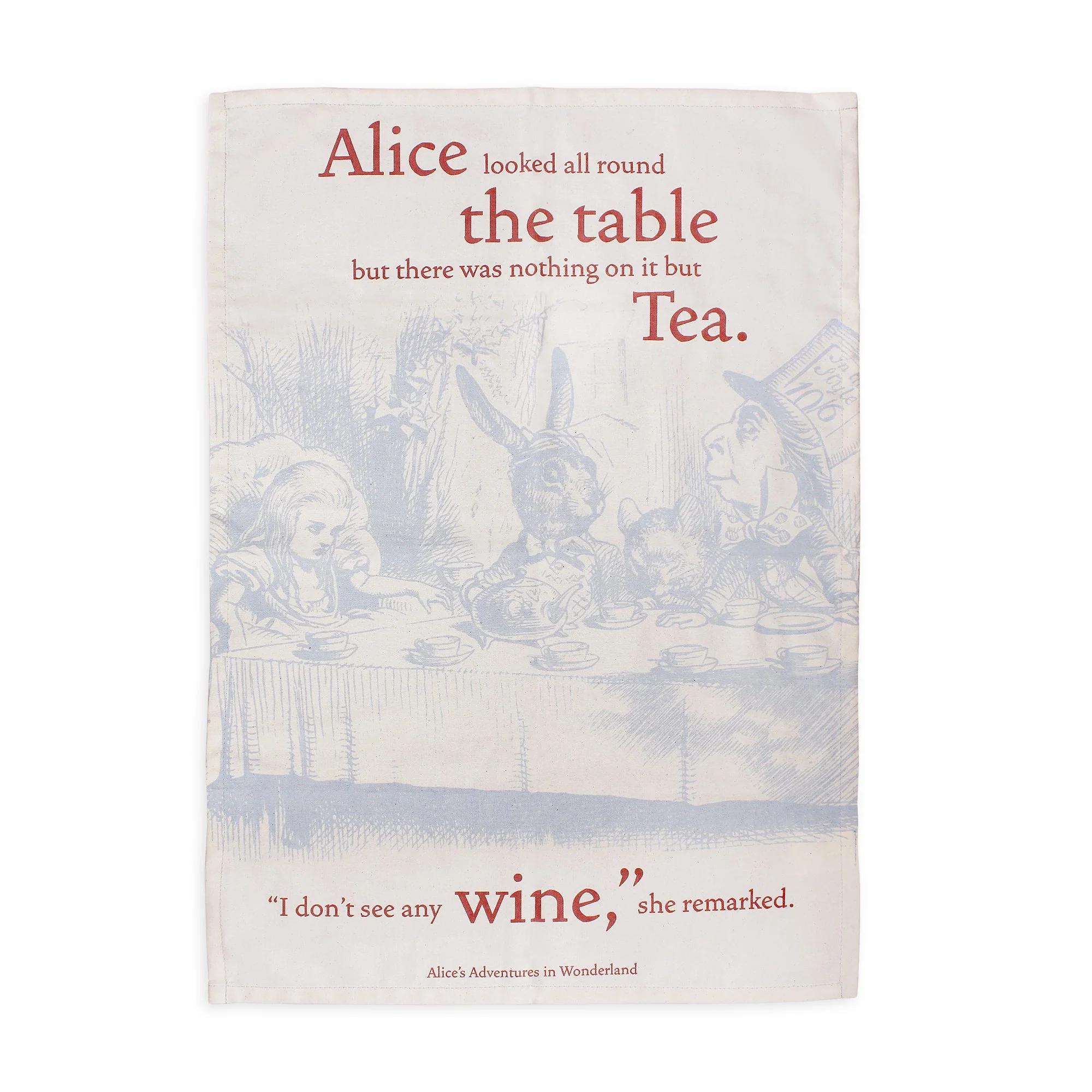 Alice in Wonderland tea towel | Bookmark & Co