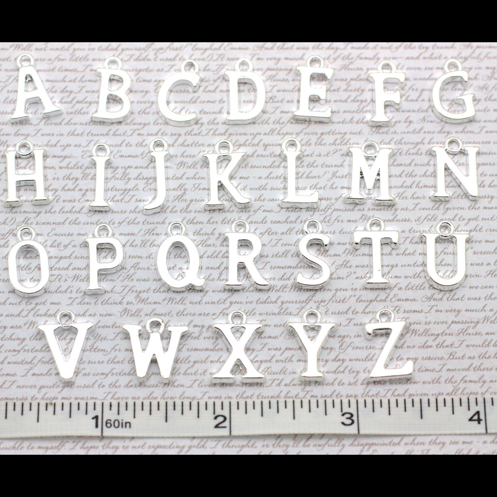 Alphabet letter charms 