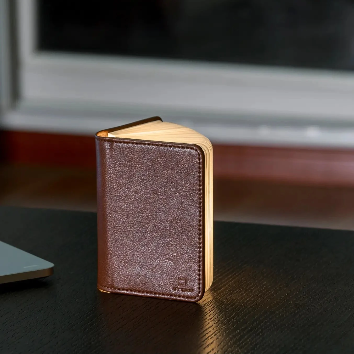 Mini leather folding book light | Bookmark & Co