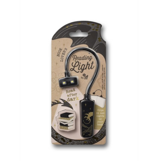 Reading light in packaging on a white background