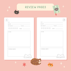 50 page 'cat reading journal' inside pages | Bookmark & Co | perfect for younger readers