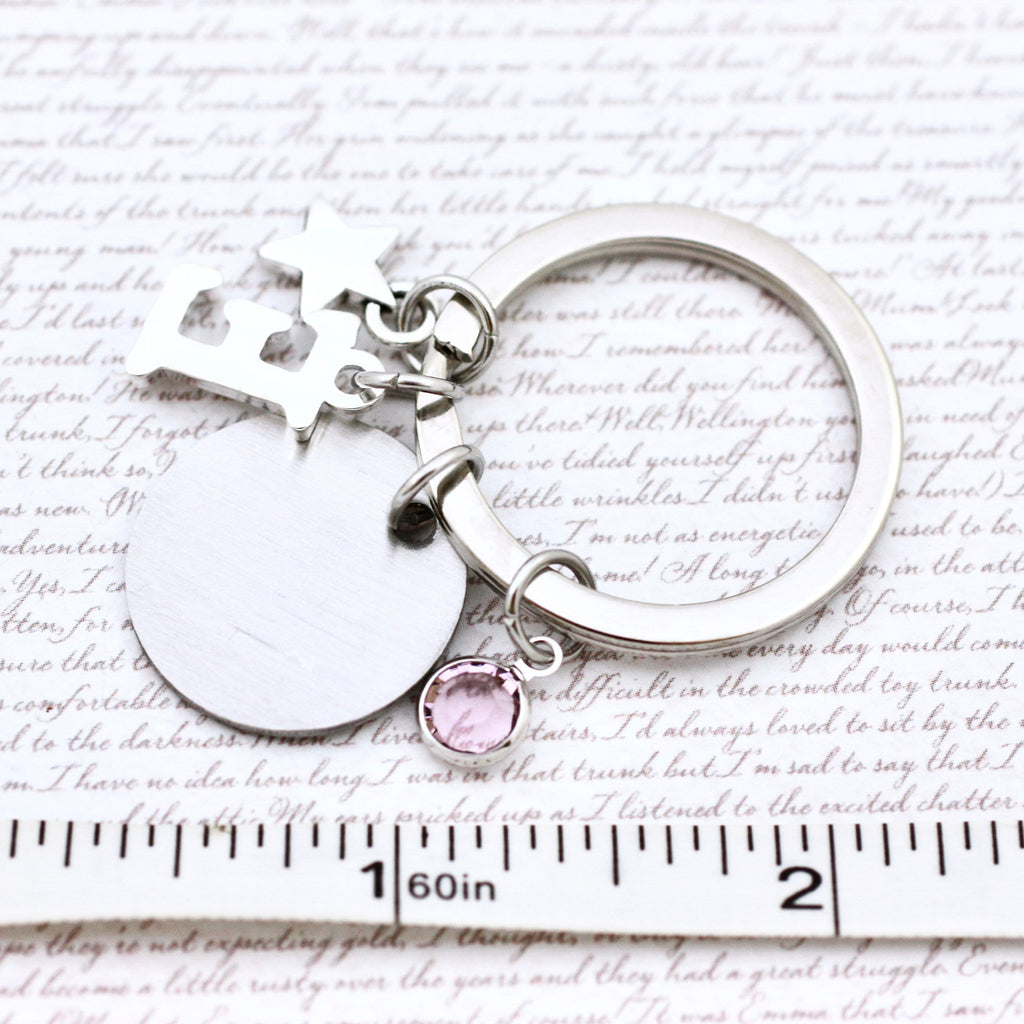 Courage Dear Heart reverse of keyring