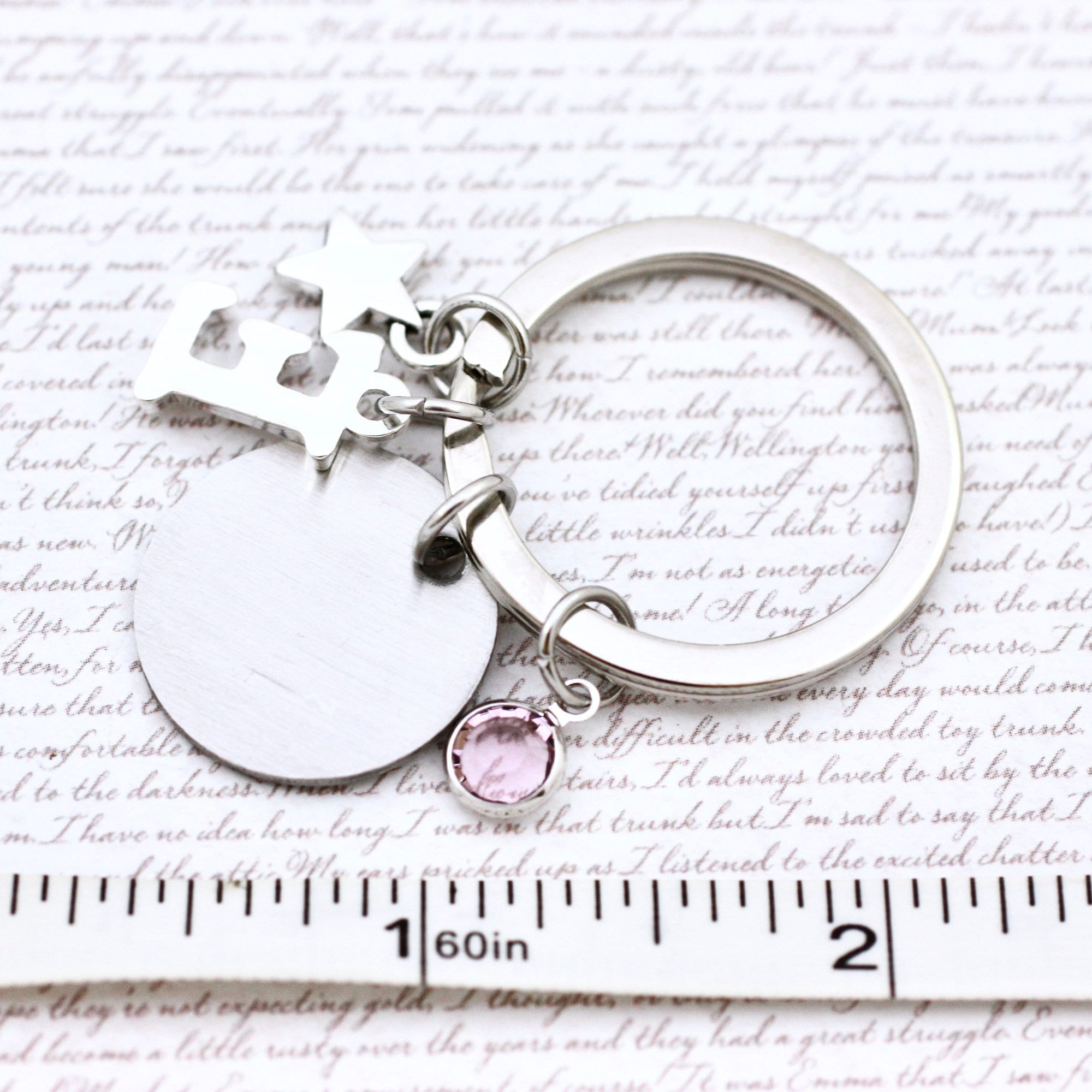 Courage Dear Heart reverse of keyring