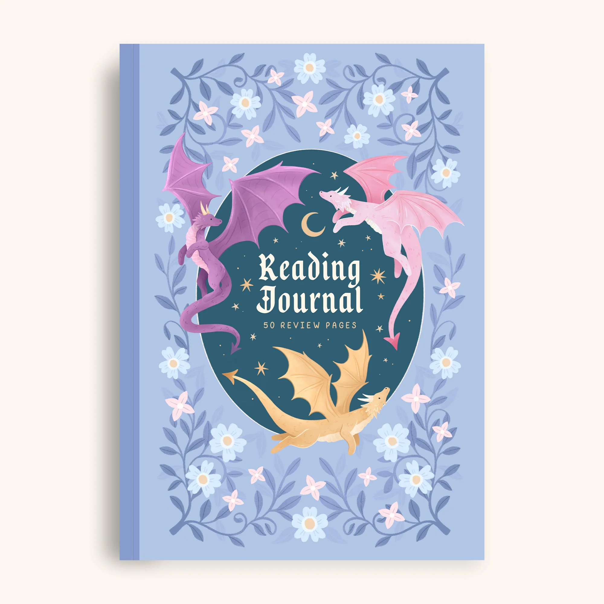 50 page 'dragon reading journal' front cover | Bookmark & Co | perfect for younger readers