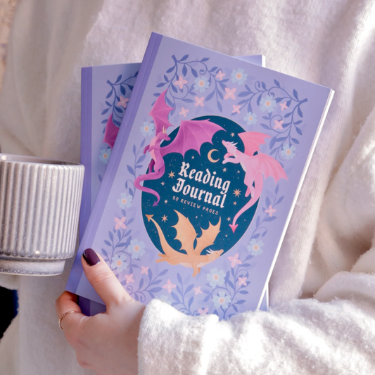 50 page 'Dragon reading journal' front cover | Bookmark & Co | perfect for younger readers