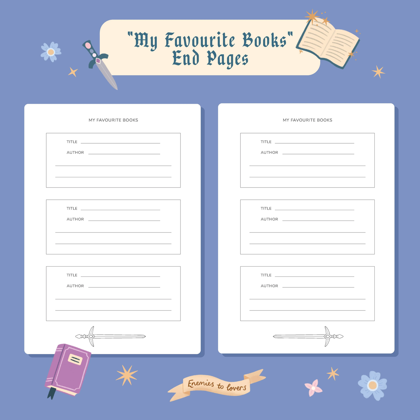 50 page 'dragon reading journal' inside pages | Bookmark & Co | perfect for younger readers