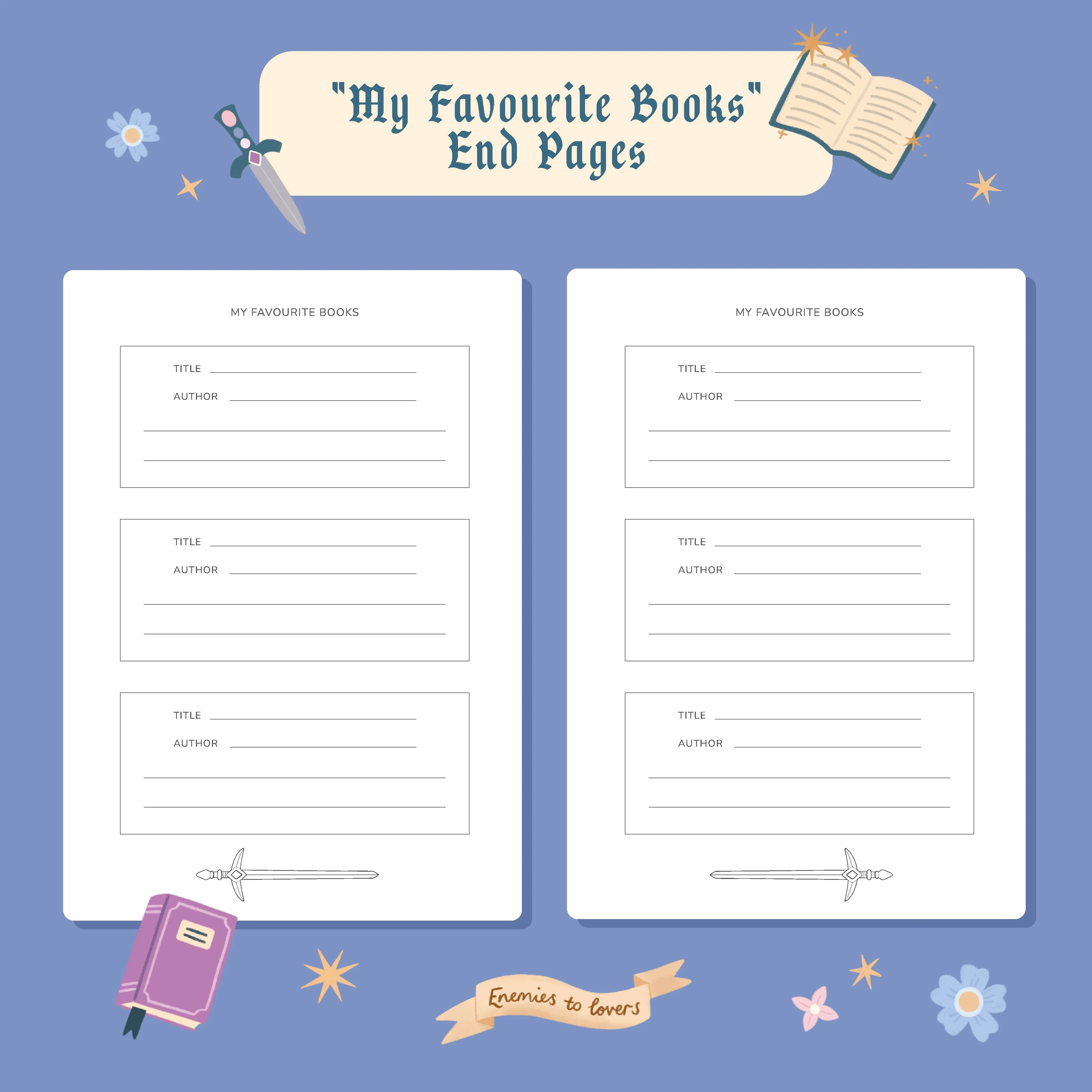 50 page 'dragon reading journal' inside pages | Bookmark & Co | perfect for younger readers