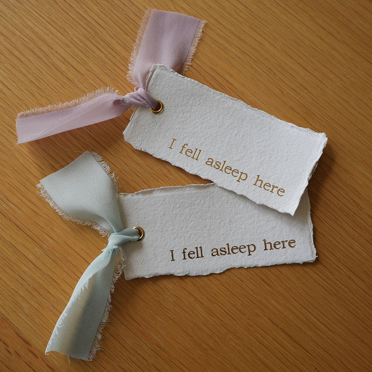 I fell asleep paper bookmark | Bookmark & Co