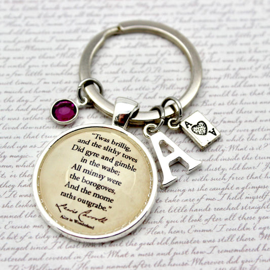 Alice in Wonderland keyring 'Jabberwocky'