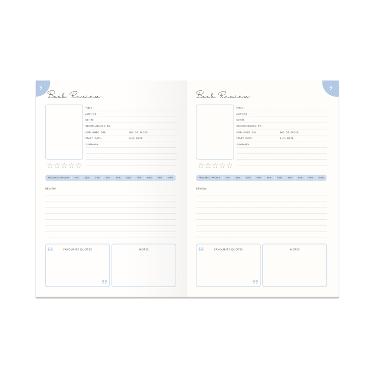 Just One More Chapter Guided Reading Journal inside pages 4 | Bookmark & Co
