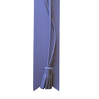 Lilac bookmark with a tassel on a white background