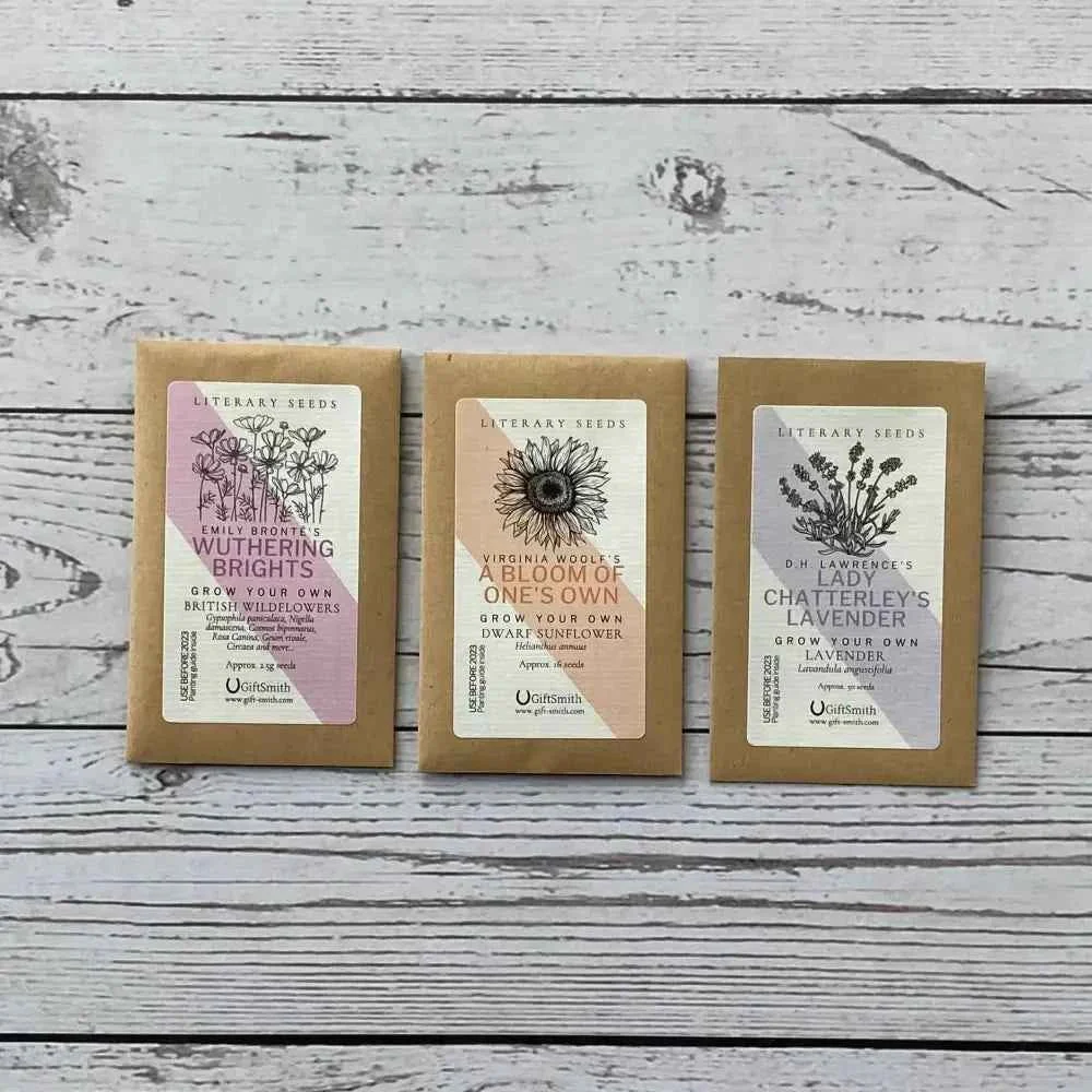 Literary based flower seeds | Bookmark & Co