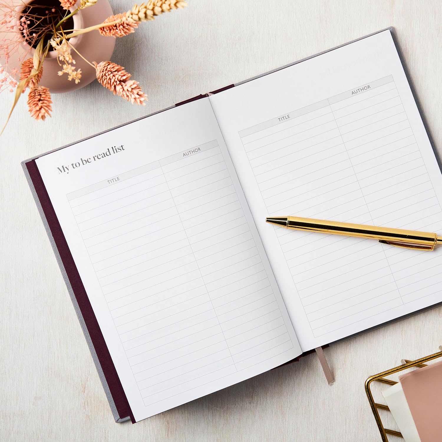Just one more page lilac journal inside pages | Bookmark & Co
