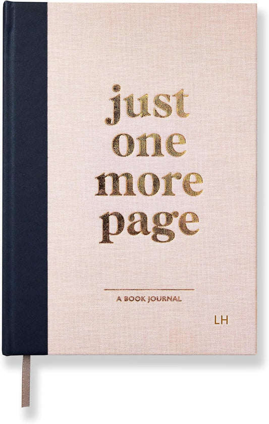 Just one more page pink journal front cover | Bookmark & Co