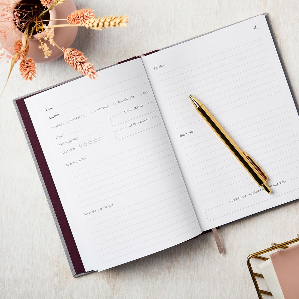 Just one more page pink journal inside pages | Bookmark & Co