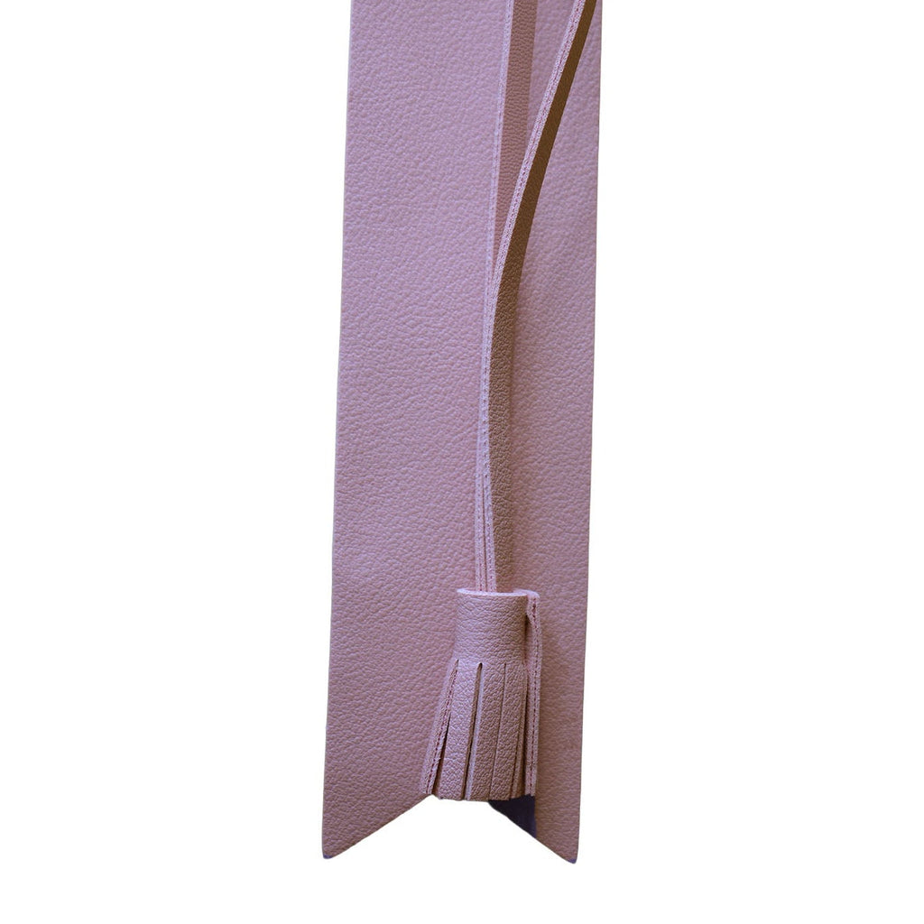 Pink bookmark on a white background