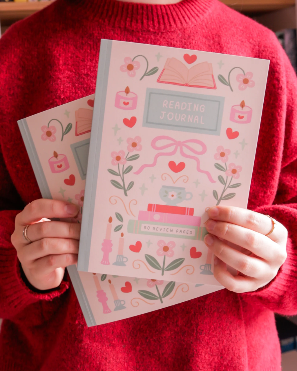 50 page reading journal front cover | Bookmark & Co | perfect for younger readers