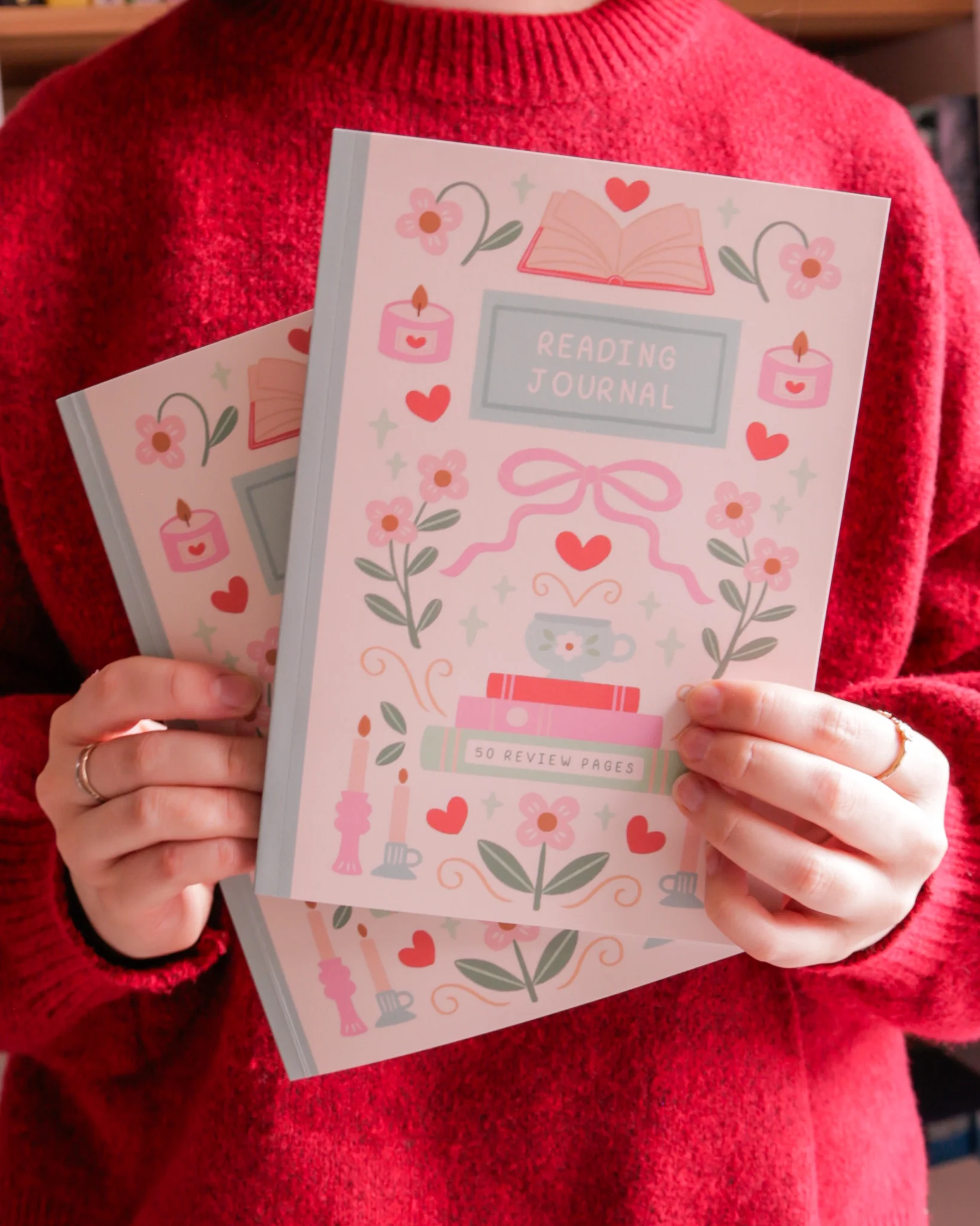 50 page reading journal front cover | Bookmark & Co | perfect for younger readers