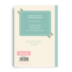Cream and green 50 page reading journal back page | Bookmark & Co | perfect for younger readers
