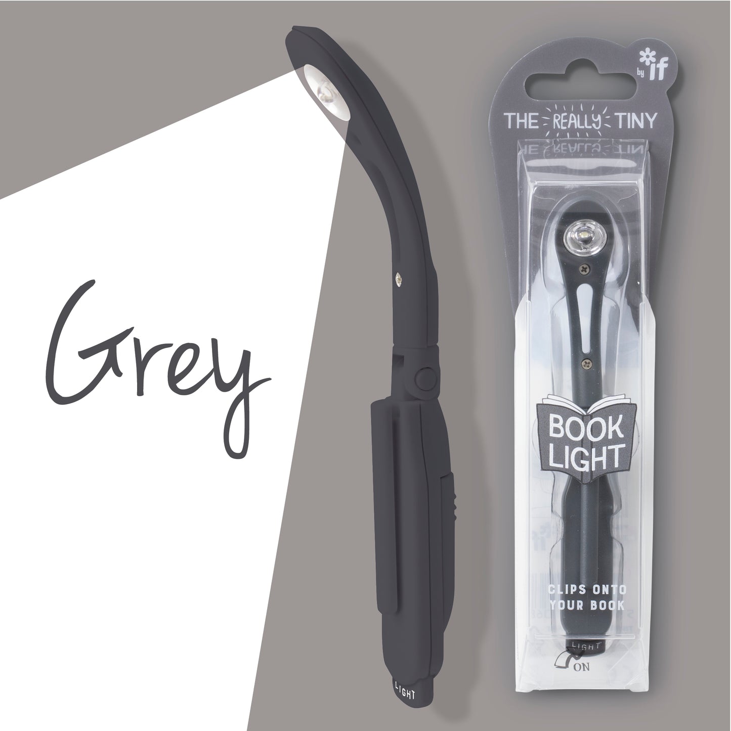 Really Tiny Book Light Grey in package