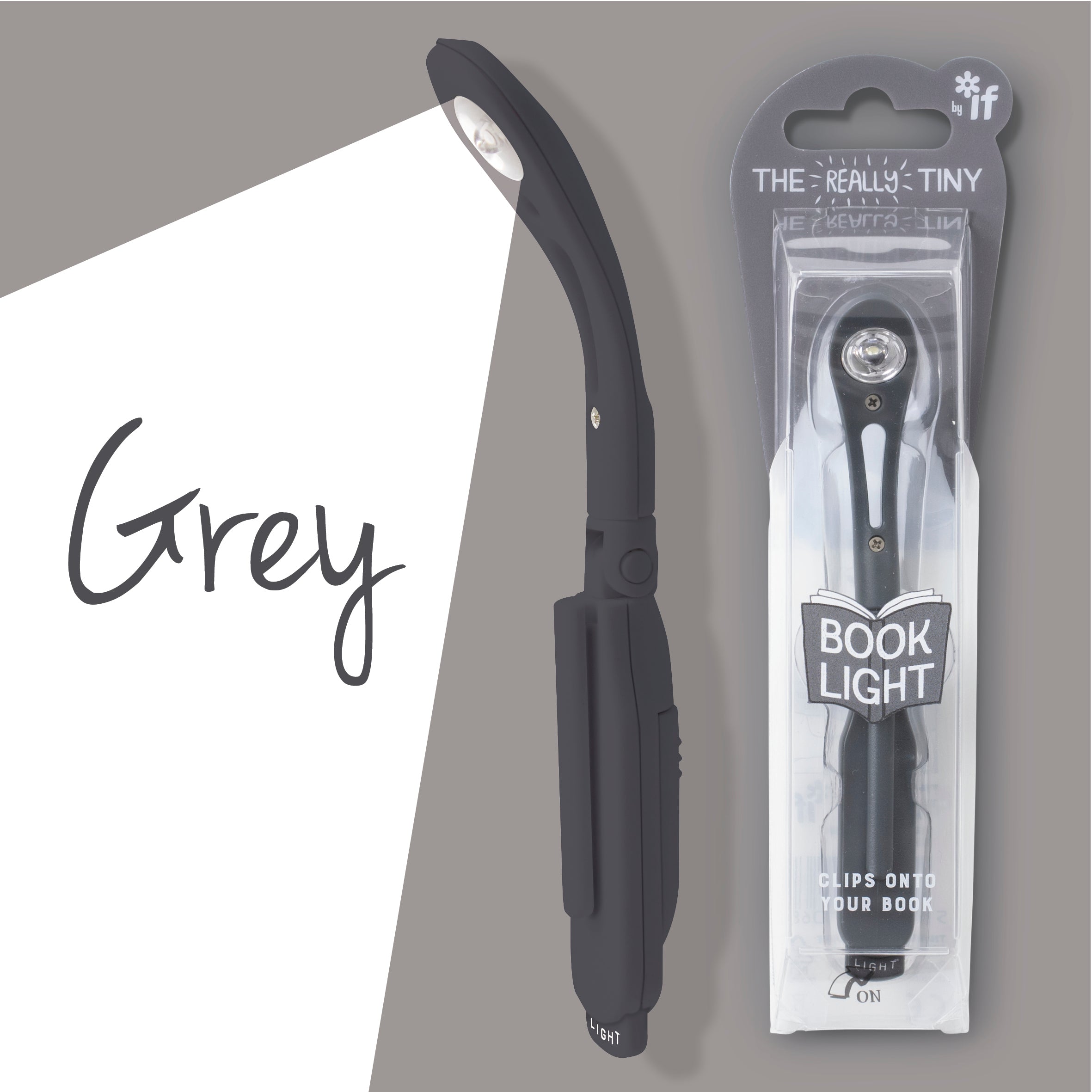 Really Tiny Book Light Grey in package