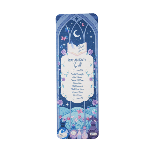 Decorative bookmark with a fantasy design on a white background