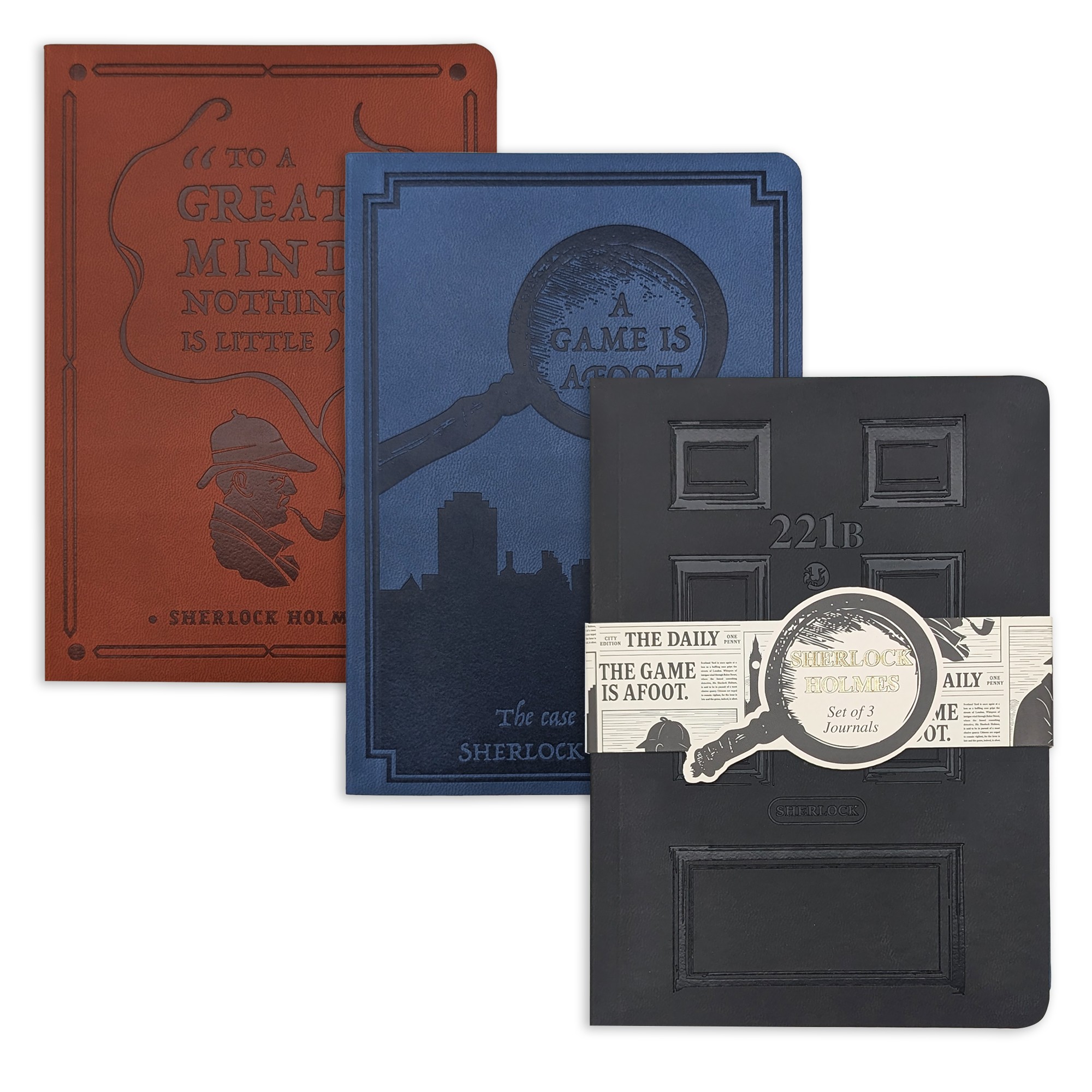 Set of 3 Sherlock Holmes note books | Bookmark  Co