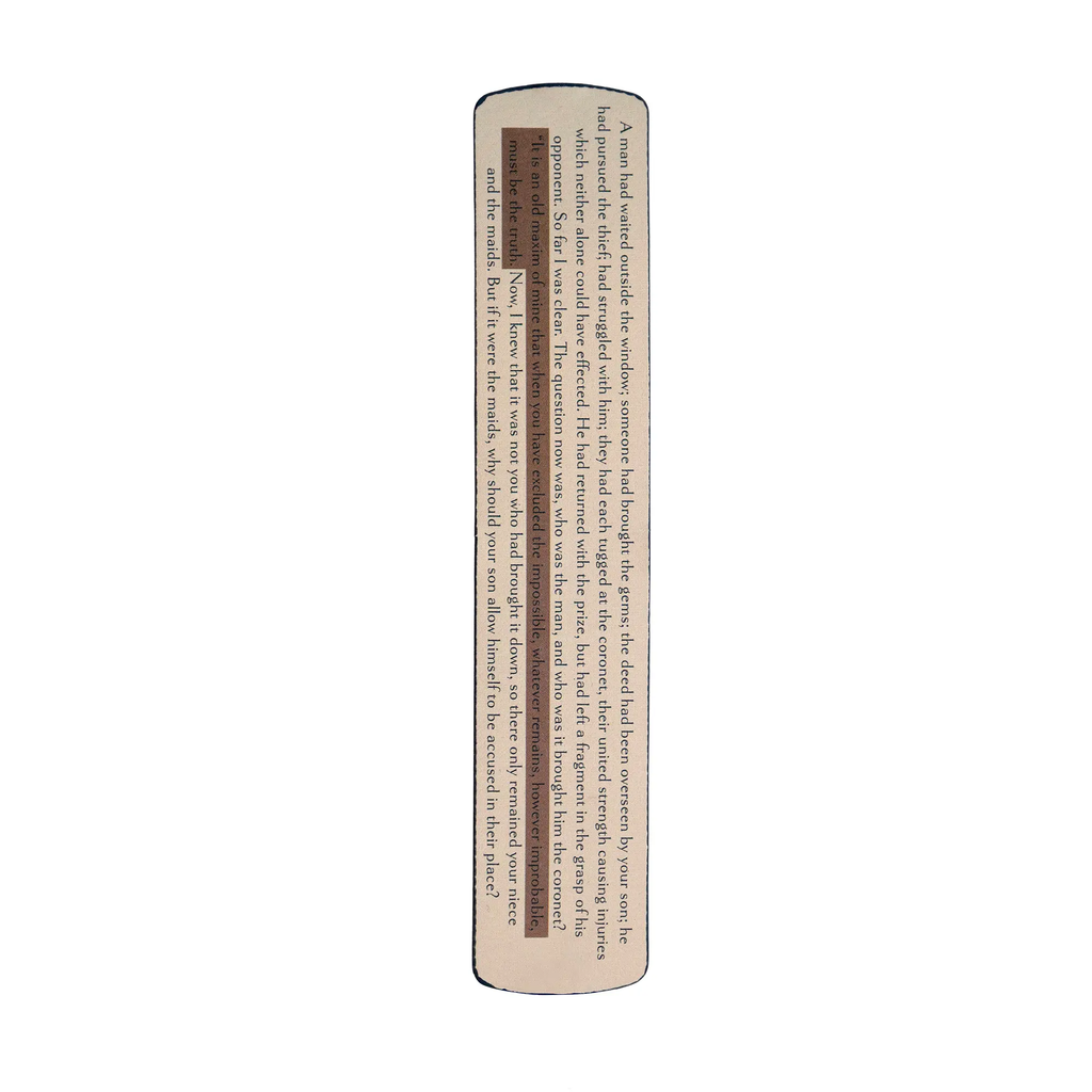 Sherlock Holmes bookmark rear | Bookmark & Co