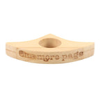 Engraved wooden thumb page holder above | Bookmark & Co