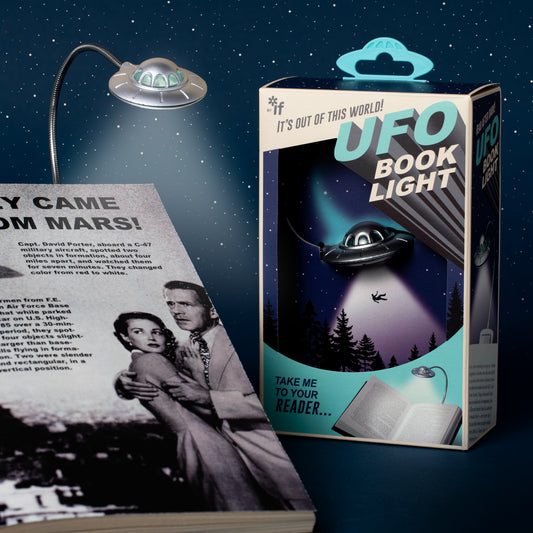 ufo book light and packaging