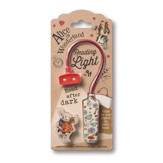 book light alice in wonderland on white
