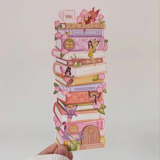 fairy stack bookmark in hand