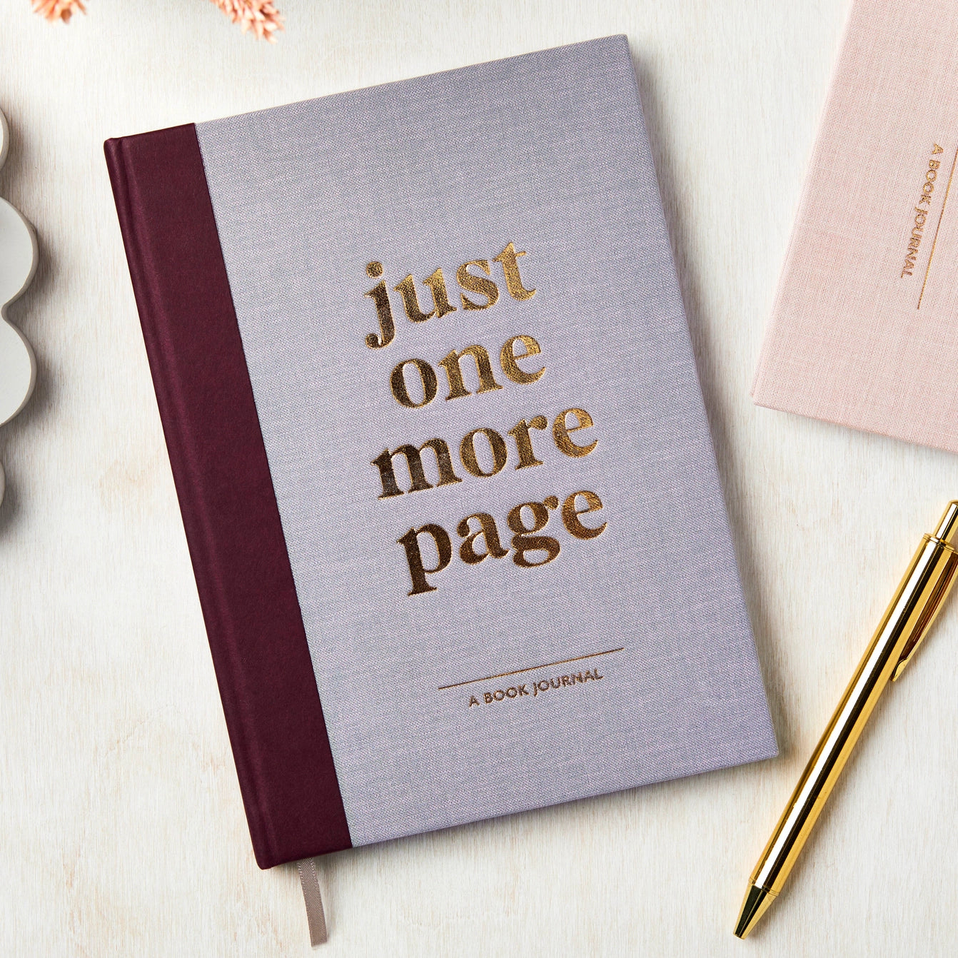 Just one more page lilac journal cover | Bookmark & Co
