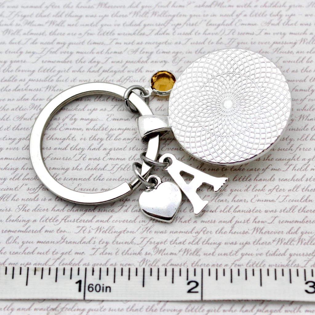 keep me in your heart pooh keyring reversed