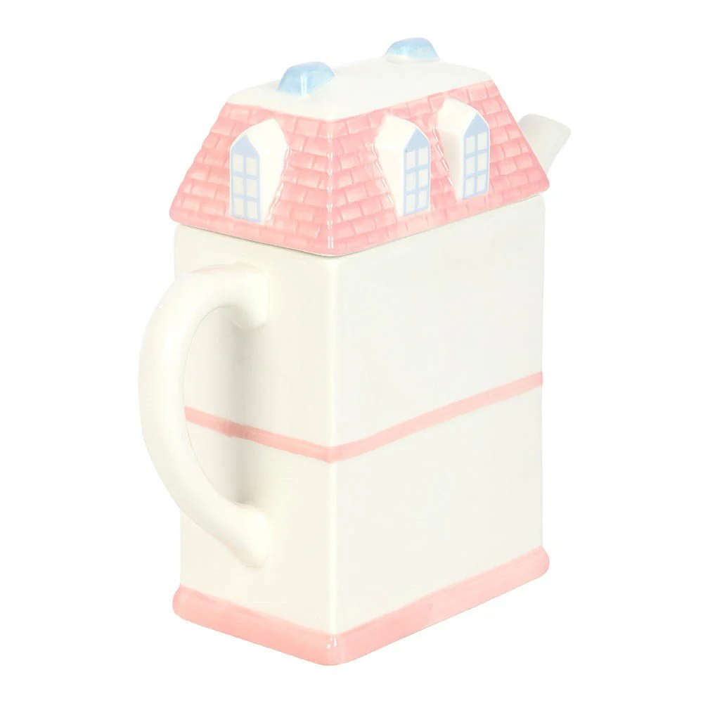 Pastel House tea pot 3/4 view | Bookmark & Co