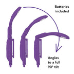 purple really tiny book light angles