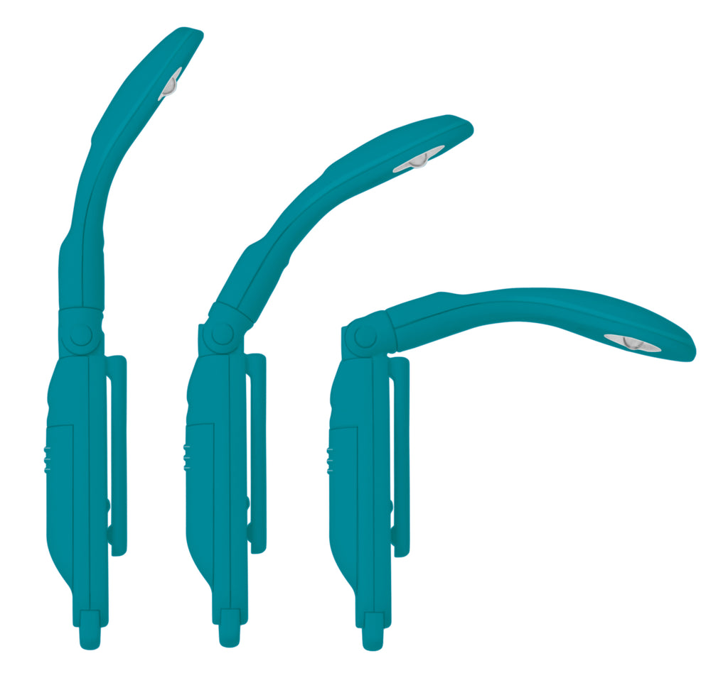 really tiny light blue folding