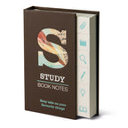study book notes from the side