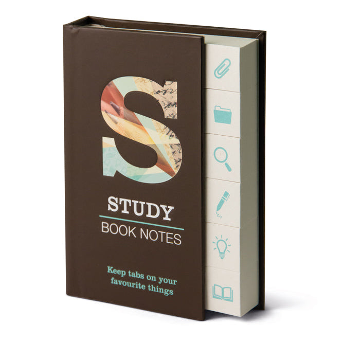 study book notes from the side
